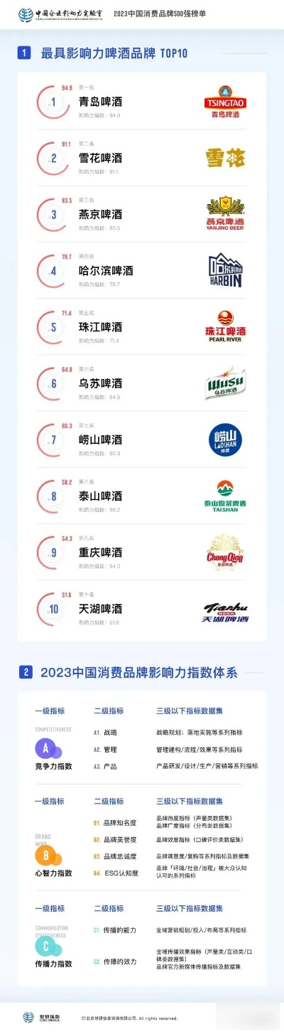 中国罐装啤酒品质与口感双重考量，排名前十榜单揭晓！