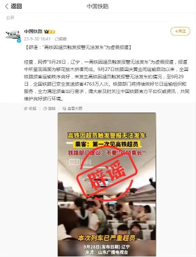 最新高铁超载谣言案例深度解析！