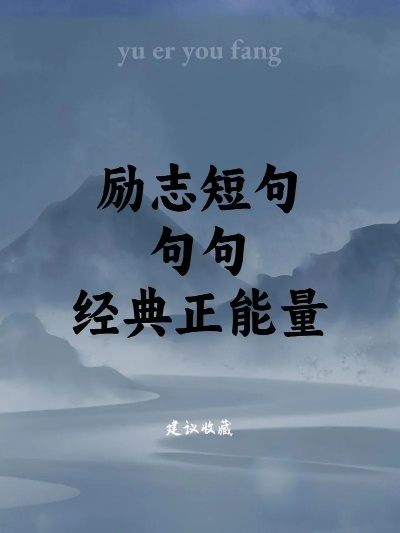 励志语录小诗，人生箴言与智慧闪耀