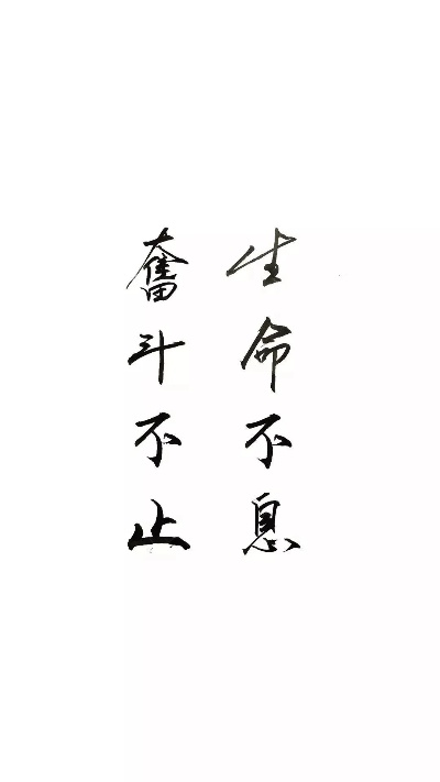 严峫励志语录，生命不息，奋斗不止