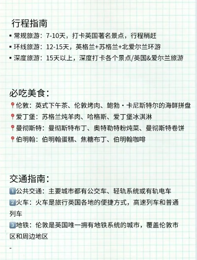 英国自由行包车探索魅力之旅攻略
