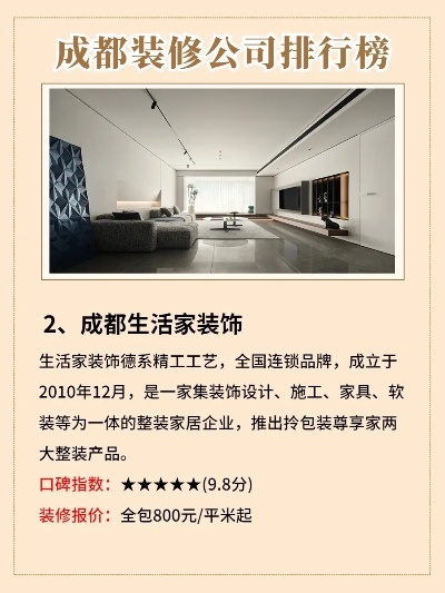 成都家装公司排名大揭秘，打造舒适家居的首选指南