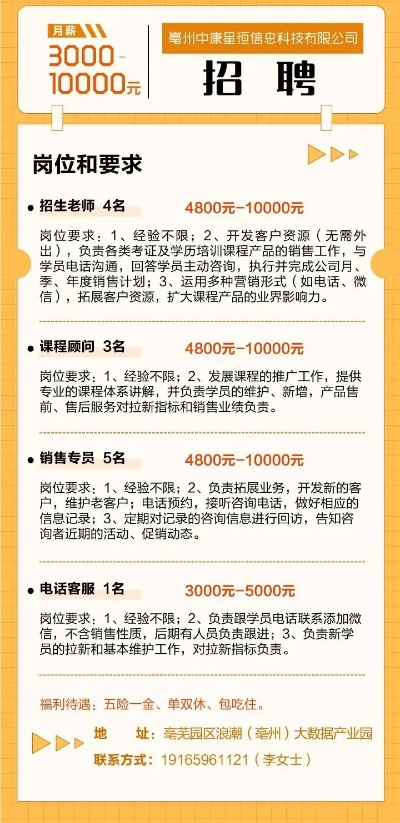亳州最新招工信息发布，共创未来职业机遇！