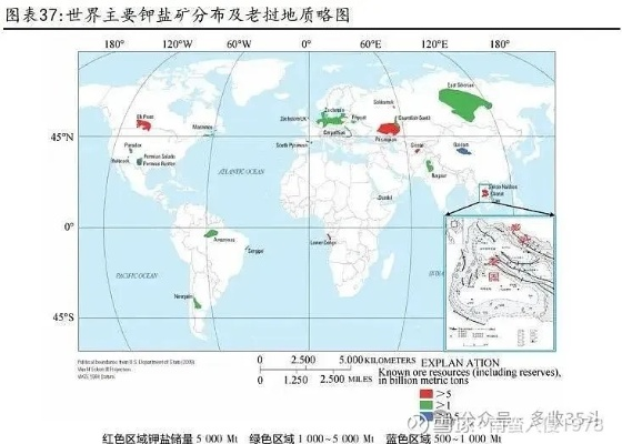 全球钾盐资源分布揭秘，储量排名与重要性分析
